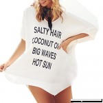 Smdoxi Women’s Bat Suit Cover up Salty Hair Coconut Oil T-Shirt Dress Skirt White B07D54RF8P